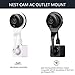 AOTNEX Nest Cam AC Outlet Mount, 360 Degree Swivel Wall Mount Bracket for Nest Cam Indoor and Drop Cam Pro, No More Messy Wires and Drilling (1 Pack, White)