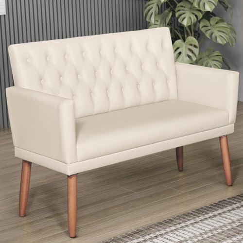 Namoradeira Com 2 Lugares para Recepção Decorativa (Tecido Corino...