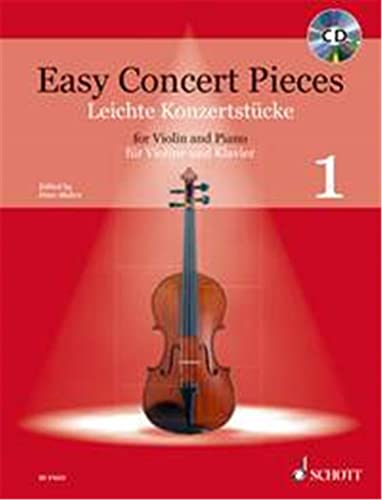 Easy concert pieces Volume 1 partition de violon débutant avec CD