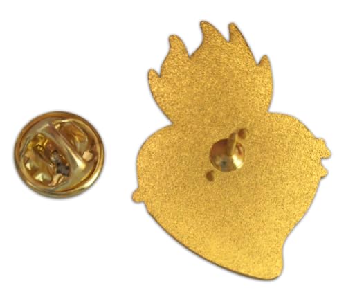 Image of Novel Merk Christian Cross Icon Religious Lapel Pin, Hat Pin & Tie Tack Set with Clutch Back