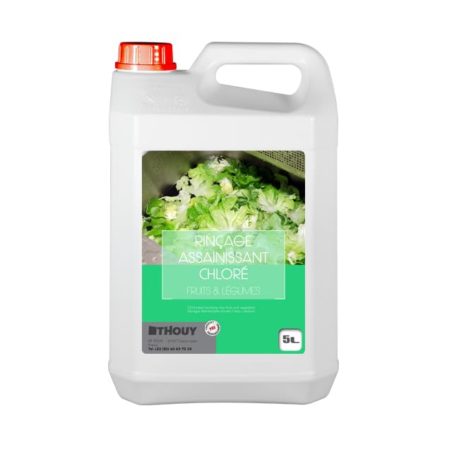 Rinçage assainissant chloré fruits et légumes 5 L