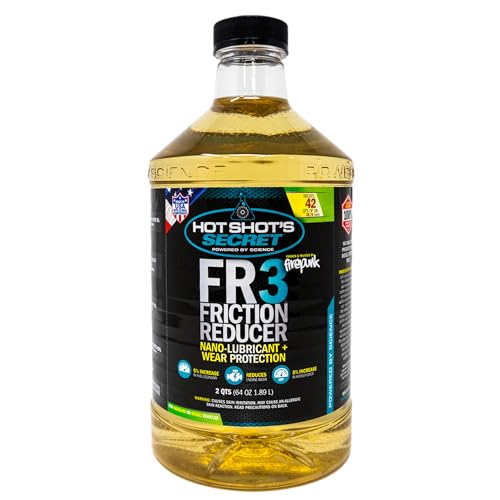 Image of Hot Shot's Secret FR3 Friction Reducer Oil Additive, 64 oz | Treats 42 quarts. Reduces friction and wear while improving engine performance and fuel economy.