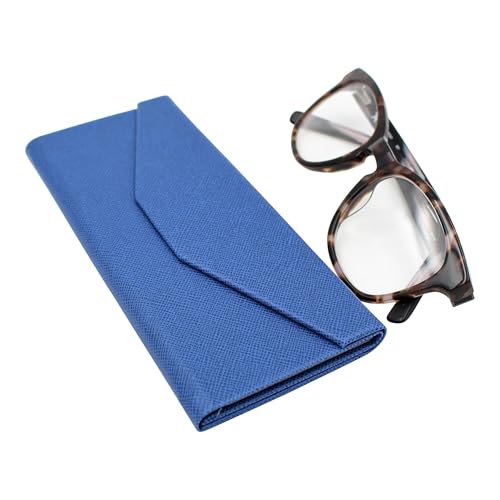 Image of Real Sic Glasses Case for Men and Women - Magnetic Folding Hard Shell Sunglass Holder - Inspired by Solid Color