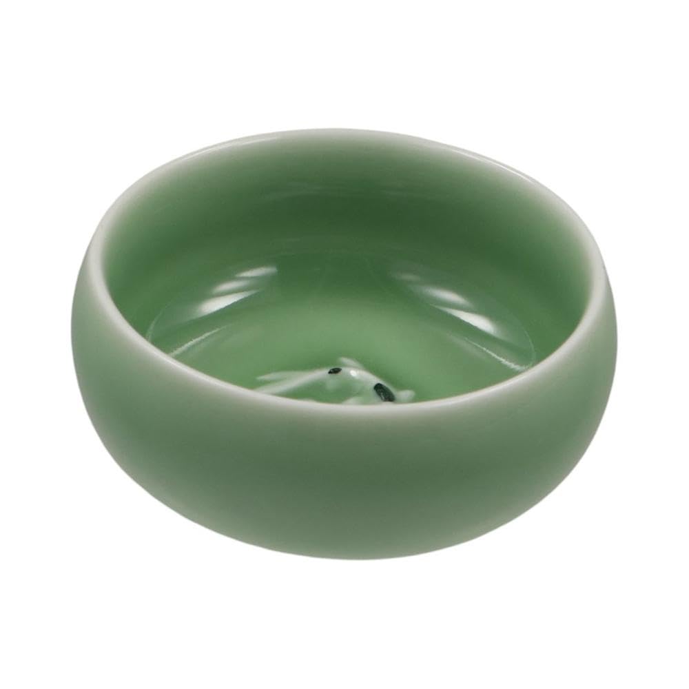 Kleine Porzellantasse, chinesische Probe, Teetasse, Gongfu-Teeset, zarte Mini-Teetasse, Seladon, glasiert, geschnitztes Herzmuster, Teetasse, Schüssel, Geschenk, Teezubereitung(D)