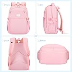 Aesthetic Backpack for School Cute Laptop Pink Backpack Teens Girls Travel Casaul Daypack Lightweight Book Bags - Image 5
