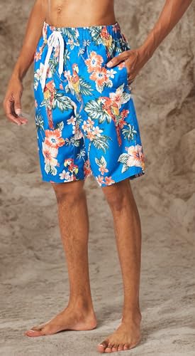 Image of Kanu Surf Men's Big Viper Extended Size Stripe Swim Trunk