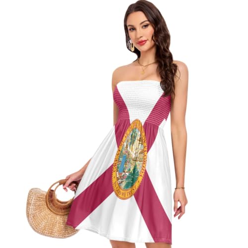 Robe d'été de la Floride décontractée GuoChe pour look frais au quotidien