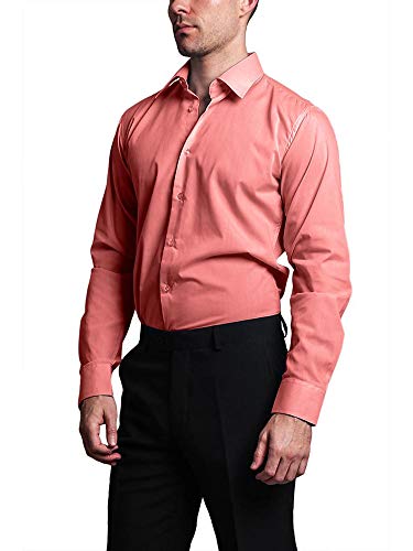 G-Style USA Men's Slim Fit Long Sleeve Dress Shirt4