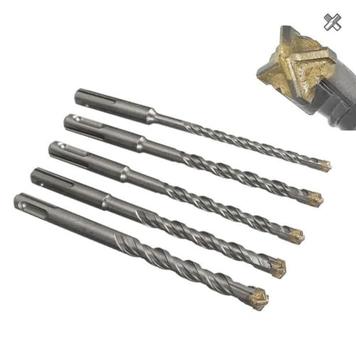 Juego de 5 brocas para mampostería 160mm acero carburo miniatura 5