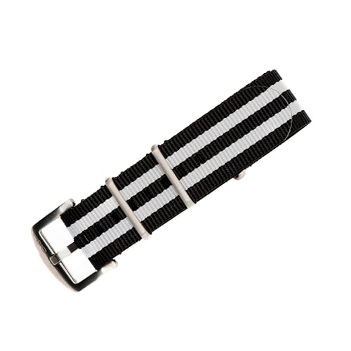 Image of BluShark - Original Collection Military-Style Waterproof Watch Strap, Fits All Timepiece Brands, Durable Nylon Wristwatch Accessories with Stainless Steel Buckle - 18mm, 20mm, 22mm & 24mm Watch Bands