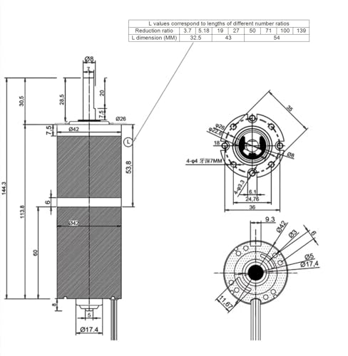 Motor sin escobillas para sustituir sistemas de transmisión débiles 3
