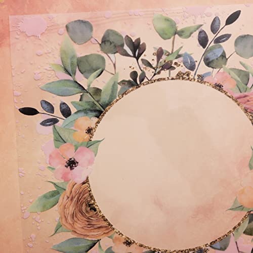 Papier acétate imprimé Willow & Sage feuille transparente scrapbooking 12x12 - 6