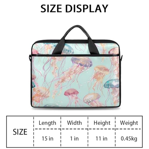 Bolsa para portátil mediana con estampado de medusas miniatura 2