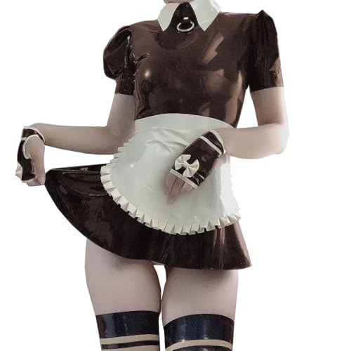 Robe de demoiselle sexy PVC pour sublimer les silhouettes minces à rondes
