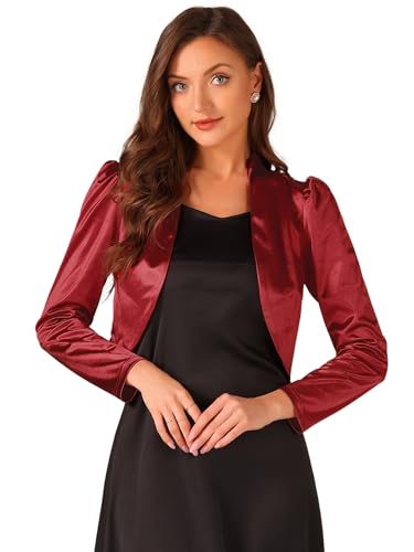 Bolero de satén para cubrir hombros con vestidos de tirantes