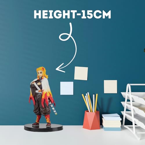 Image of Blue Aura Anime Action Figure Height -15cm Multicolour PVC for Anime Fans | Rengoku 15cm