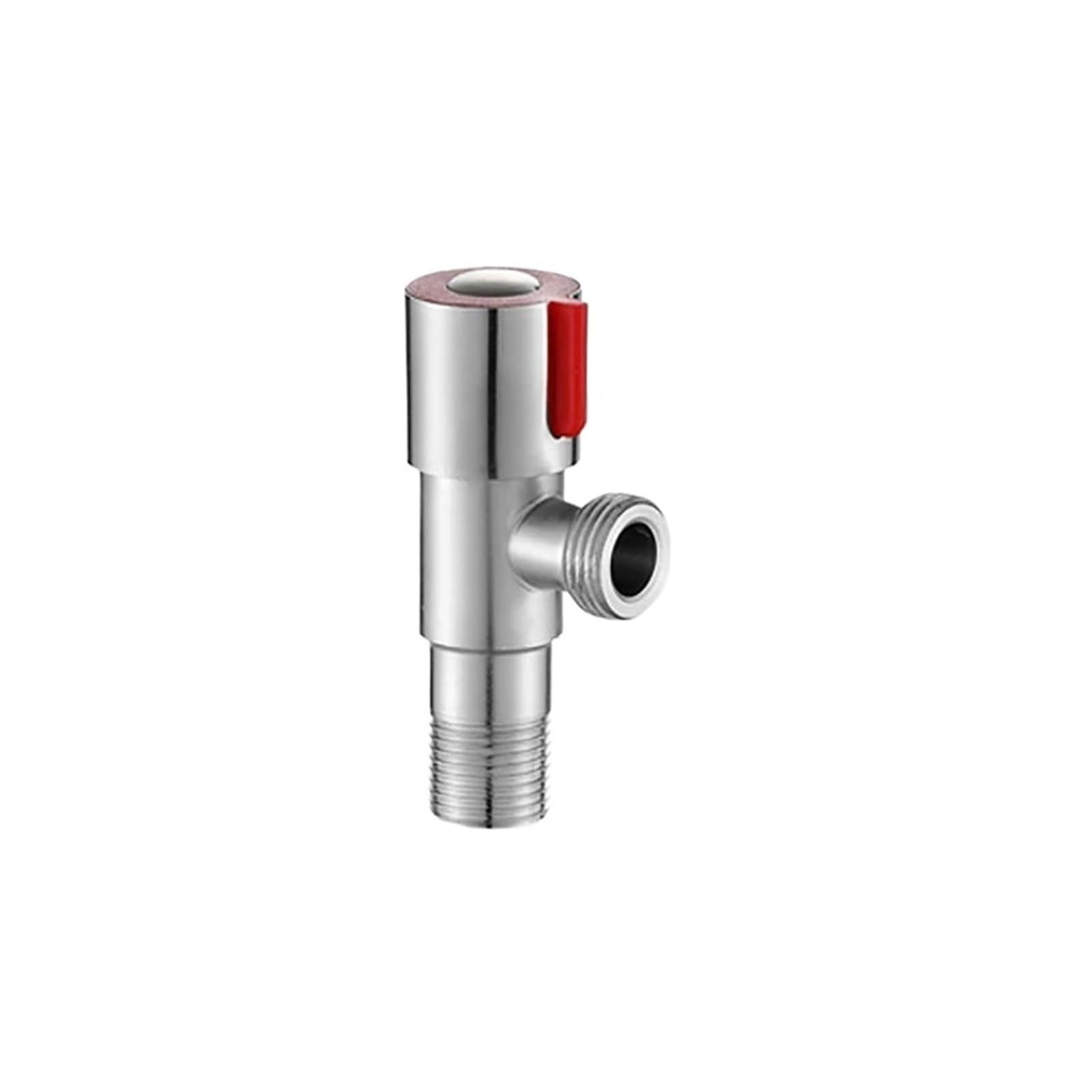 Bvhisehp Red Stainless Steel Hot Cold Water Inlet Angle Valve Household Pipe Control Valve