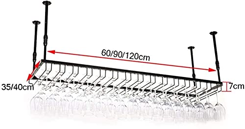 Support de stockage de plafond pour verres à vin solution gain de place cuisine