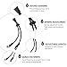 BAZEITFLOW Mask Hanging Straps and Ear Saver Extender 2pcs Adjustable Anti-mask Strap Lanyards Soft Elastic for Comfortable All-Day Wear