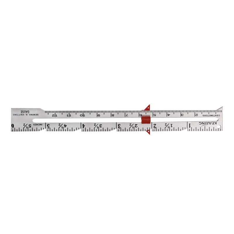 10PCS Metal Material Straight Ruler 6'' 15cm Metal Hand Patchwork Ruler Sewing Gauge for Measuring Stitch Length High Quality - (Color: a, Style A, Size: 15CM)