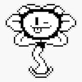 Winking Flowey - Undertale Vinyl Waterproof Sticker Decal Car Laptop Wall Window Bumper Sticker 5'