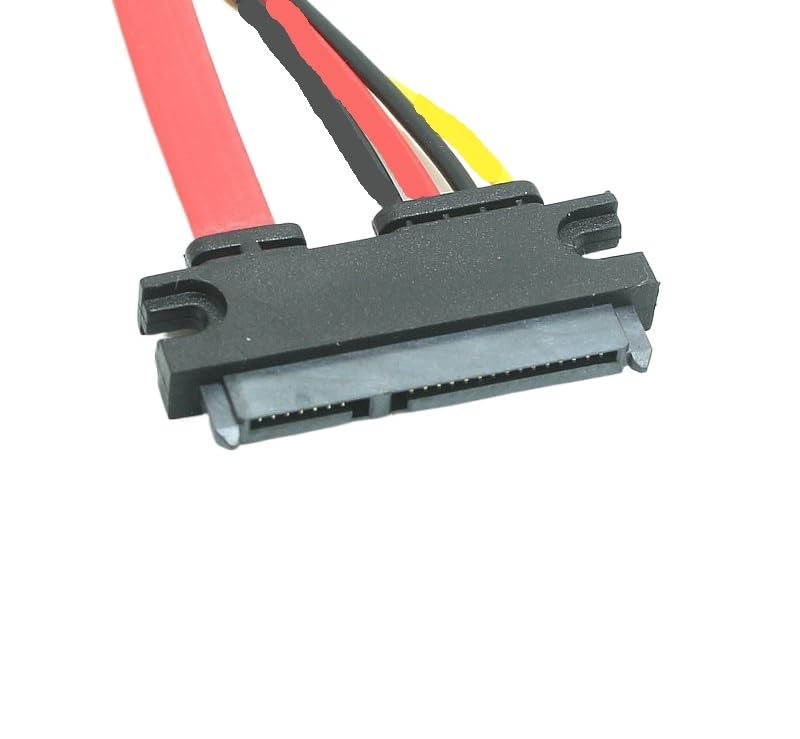 Cable Extensor SATA 22 Pines 30 cm Negro miniatura 5