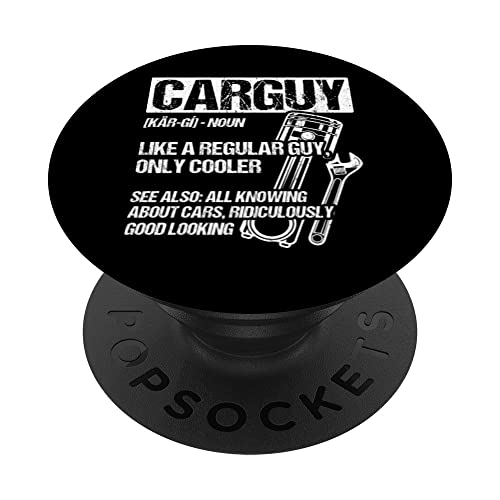 Car Guy Like A Regular Guy Mechanic Tools Gift Car Lover PopSockets Adhesive PopGrip, Black
