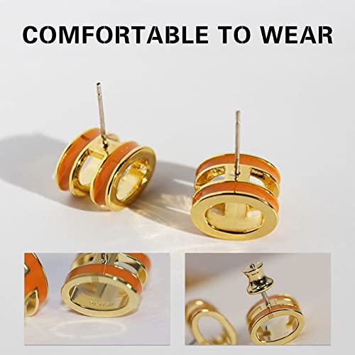 Letter Earrings - French Style Letter Earrings, Stylish And Elegant Titanium Steel Earrings, Luxury Letter Earrings, Suitable For Birthday, Christmas, Valentine's Day Gifts (White) #TOP5