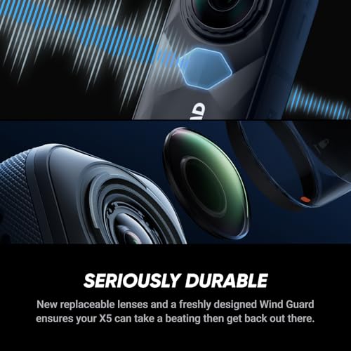 Image of Insta360 X5 BMW Motorrad Edition - Waterproof 8K 360 Action Camera, Leading Low Light, Invisible Selfie Stick Effect, Rugged and Replaceable Lens, 3-Hour Battery, Built-in Wind Guard, Stabilization