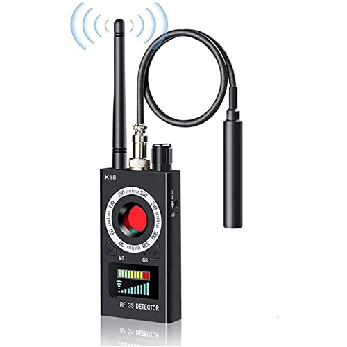 Anti-Espion Bug Détecteur, Détecteur RF sans Fil pour caméra dissimulée, GSM ÉCoute Device Finder Radar Radio Scanner Signal sans Fil Alarme, Version améliorée