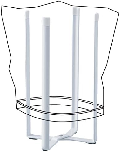 YAMAZAKI dwelling 6784 Kitchen Multi Eco Stand-Multifunctional Plastic Bag Holder, One Measurement, White 8 41kyKDeyvFL. AC