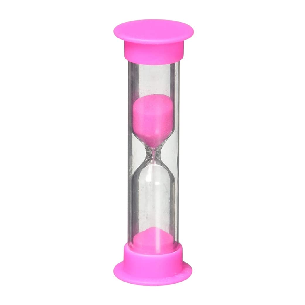 Wedhapy Colorful Kids Toothbrush Timer Hourglass Kids Sandglass 2 Minutes Hourglass Rose Red 2 Minutes Hourglass Home Sand Timer Plastic Sandglass Sandy Clock Plastic Sand Timer Home Accessory Kid