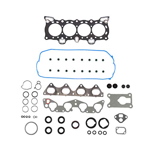 Image of DNJ HGB290 Engine Cylinder Head Gasket Set with Head Bolt Kit, Complete Repair Set for 1988-1995 Honda Civic Civic del Sol CRX 1.5L-1.6L L4 16V SOHC 1493cc
