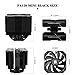 Thermalright Peerless Assassin 120 Mini Black CPU Air Cooler, 6 Heat Pipes,120mm CPU Fan, 135mm High,1500RPM±10%, Double Tower Coolers, for AM4/ AM5,Intel LGA 1851/1700/115x/1200/2011