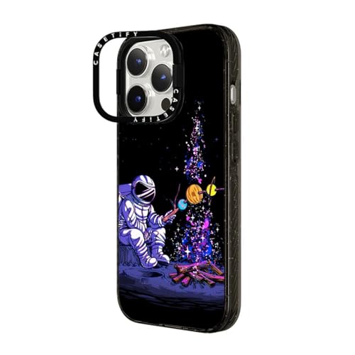 Coque antichoc iPhone 15 Pro CASETiFY militaire MagSafe support noir lune - 3