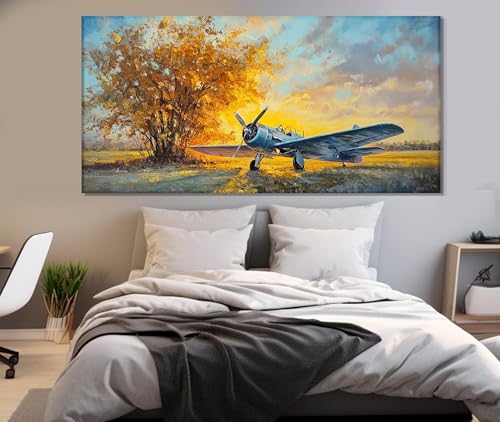Affiche vintage d avion pour transformer un salon impersonnel en un espace rétro chaleureux