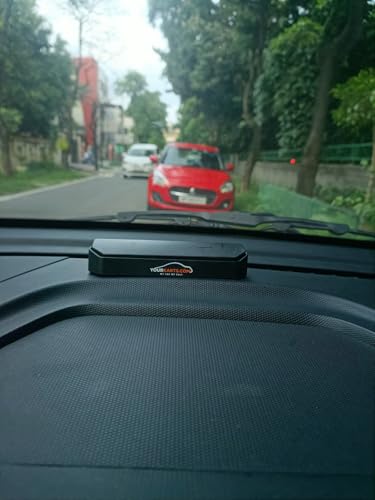 YOURKARTS.COM PVC Car Phone Number Dashboard Fantasy Display Plate, 27 x 8 cm, Push Down to Hide Number (Black) 8 41kyLTadm4L