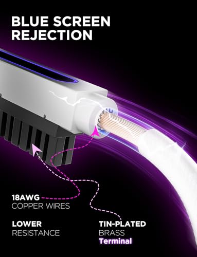 Image of AsiaHorse Hydrus-24PIN PC PSU Extension Cable ARGB LED, Copper Wire Motherboard Power Extension Cable Integrated Design, 2000W Power (Whole Set), PC Power Cord for Cable Management-Left Out