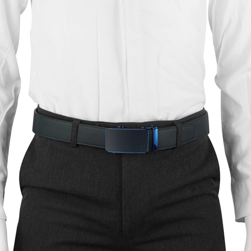 Image of Lavemi Men's Real Leather Ratchet Dress Casual Belt, Cut to Exact Fit,Elegant Gift Box