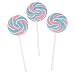 Pink, Blue, & White Swirl Pops Lollipop Suckers (2 dz)