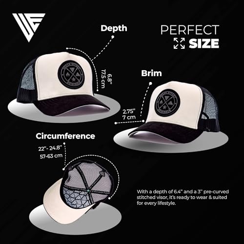 Image of Urban Effort Trucker Hat for Men - Mesh Back Baseball Cap, 5 Panel Snapback Hats for Men and Women
