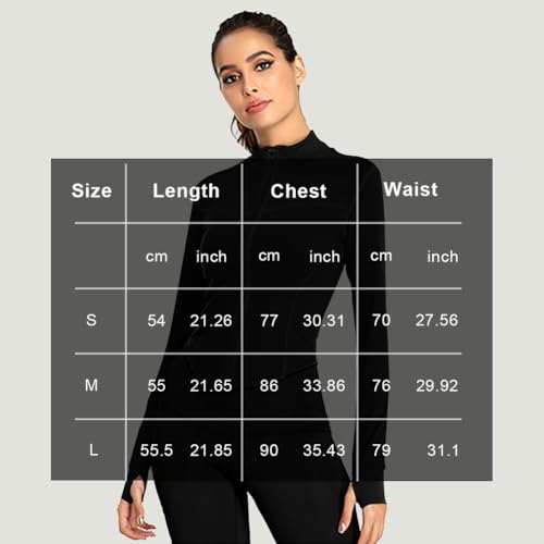 flintronic Womens Running Jacket, Gym Tops Sports T-Shirt, Slim Fit Breathable Activewear for Fitness Workout Yoga Crop Tops - Image 5
