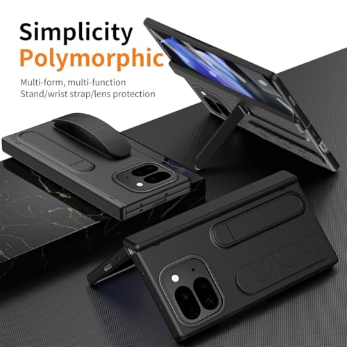 Coque Pixel 10 Pro Fold intégrale noire haut de gamme avec béquille - 5