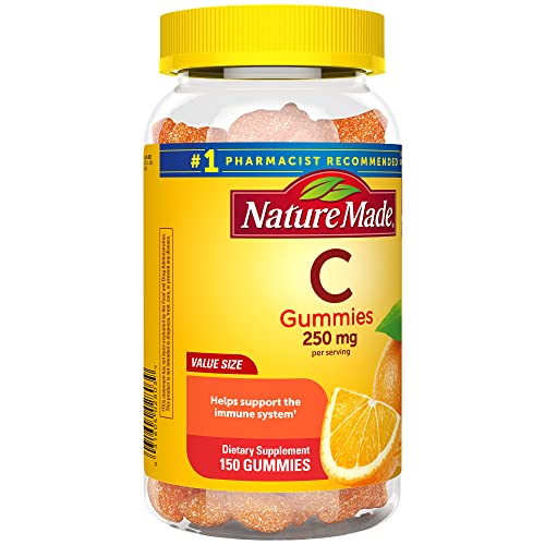 Nature Made Vitamin C 250 Mg, Dietary Supplement For Immune Support, 150 Gummies, 75 Day Supply #TOP6