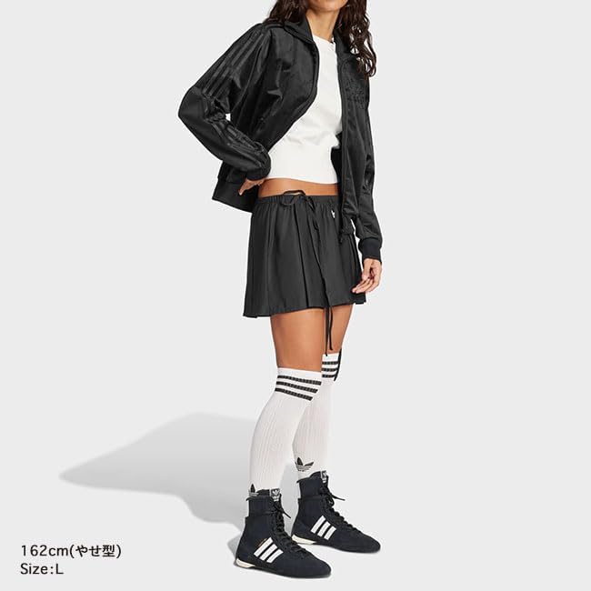 adidas originals アディダスオリジナルス アディカラー ベロア ショート トラックトップ JY2592 黒 ブラック