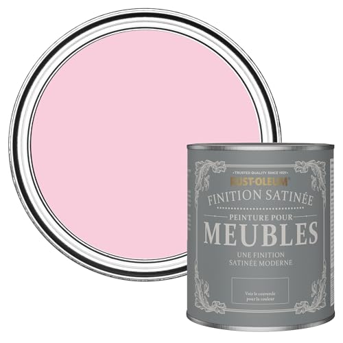 Rust-Oleum Peinture Rose pour Meubles, Finition Satinée - Bonbon 750ml