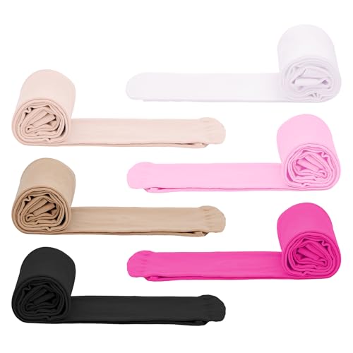 Zando 6 Pairs Girls Tights 7-8 - Tights for Girls...