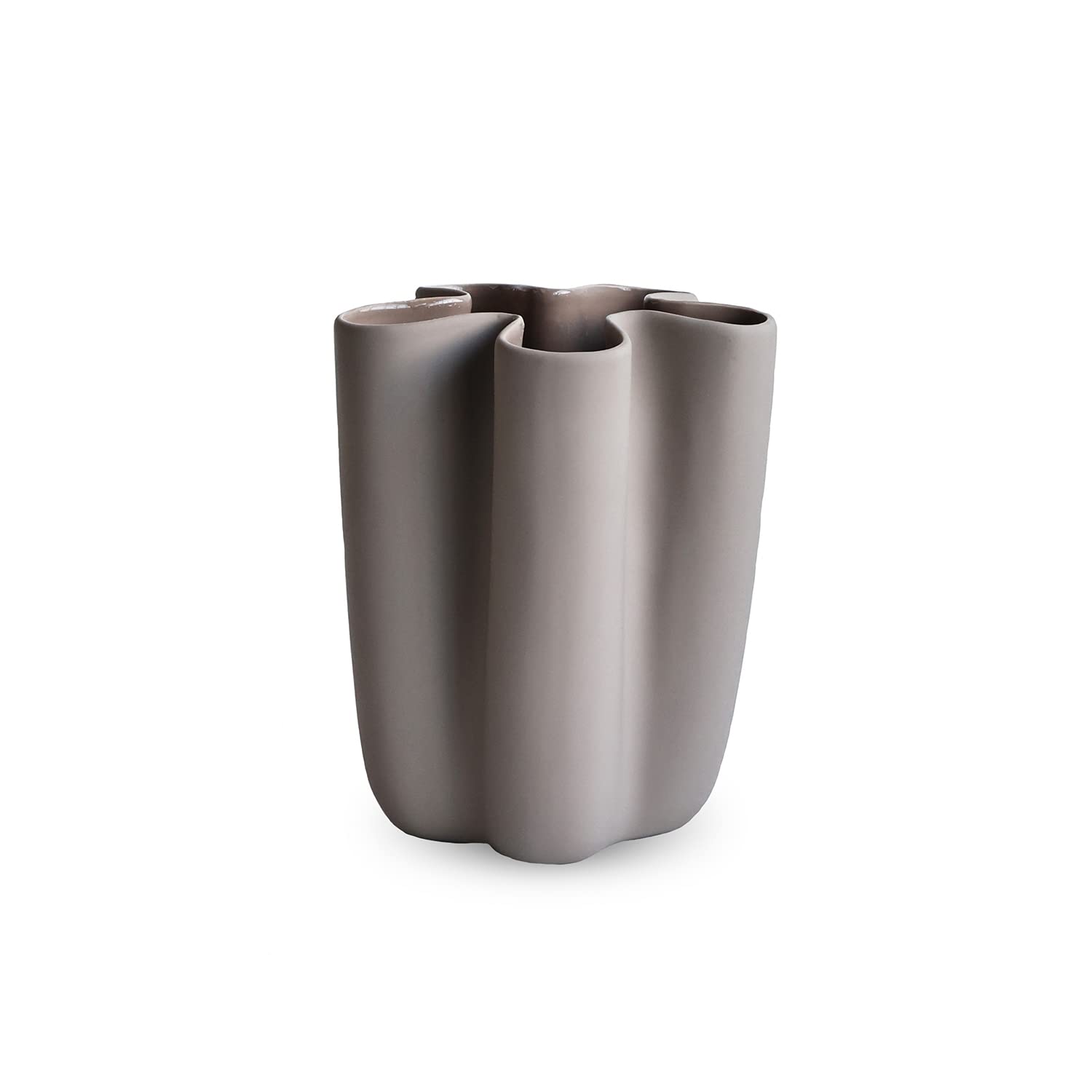 Cooee Design Tulipa Vase 20 cm Sand, Ceramic, Tulip Vase, Sand Colour