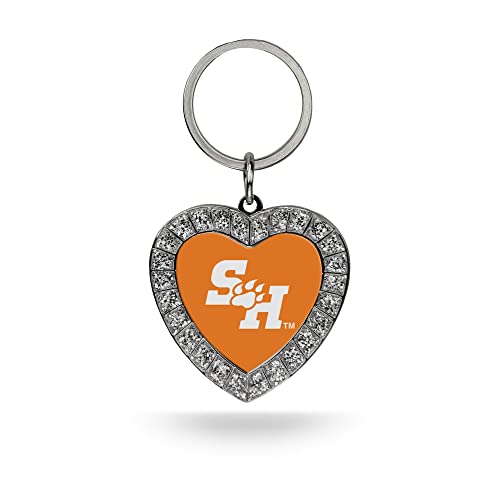 Porte-clés NCAA Sam Houston State strass brillant en cœur
