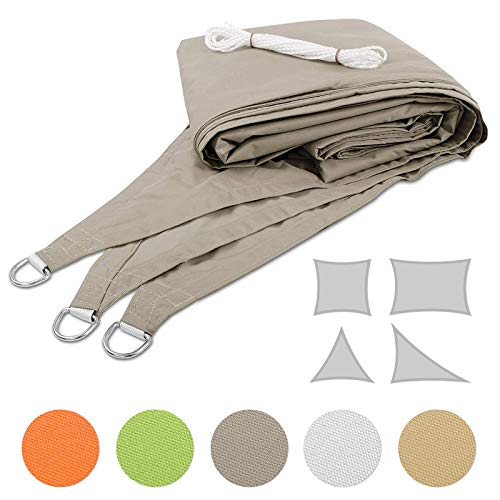 Voile d'ombrage résistant aux intempéries Floordirekt gris triangulaire - 4